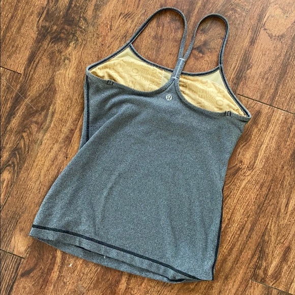 lululemon athletica Tops - Lululemon pinstripe power Y tank like new
